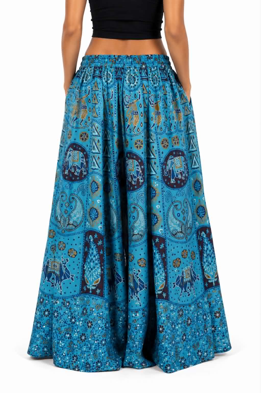 Bohemian Print Maxi Skirt