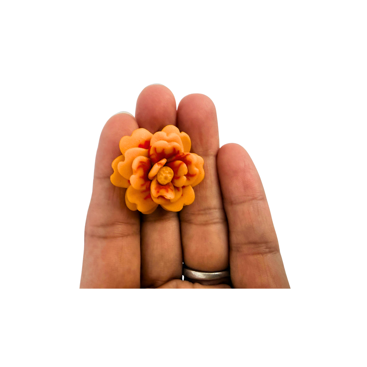 Sayapatri( Marigold) Flower Brooch