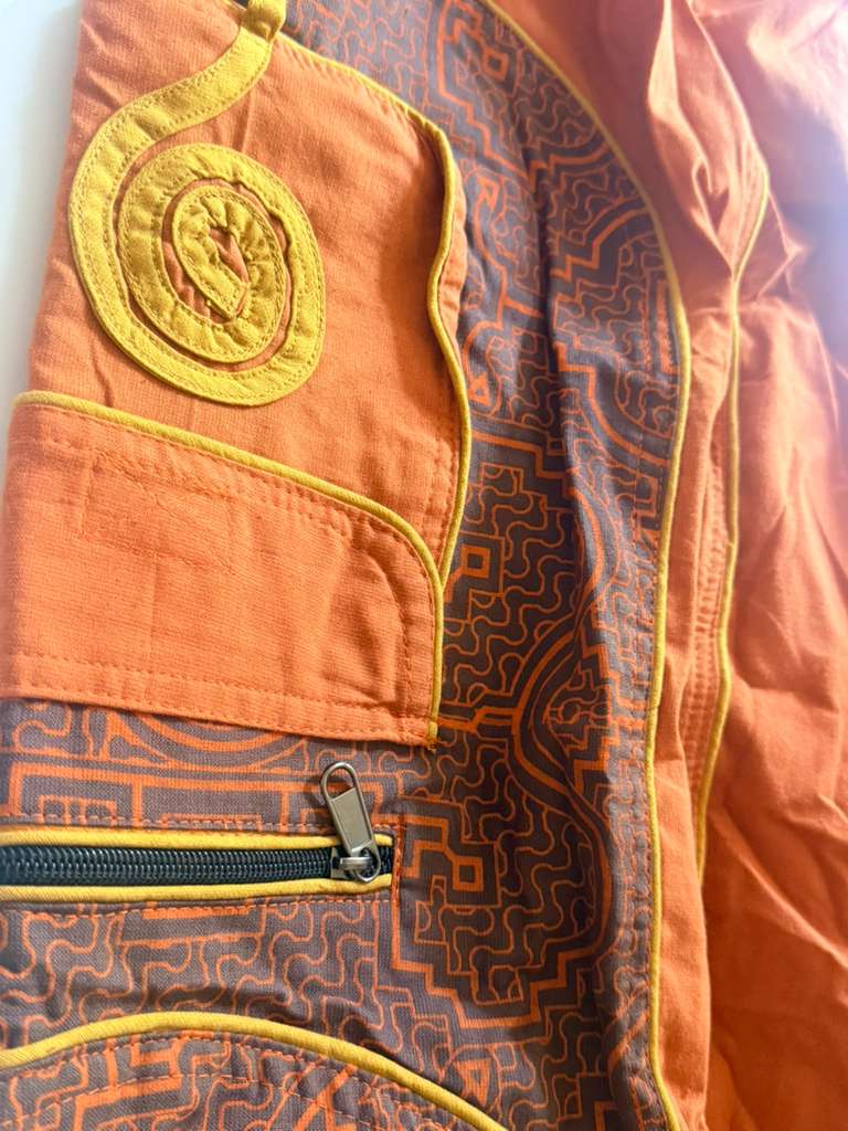 Embroidered Cotton Cargo Harem Pants