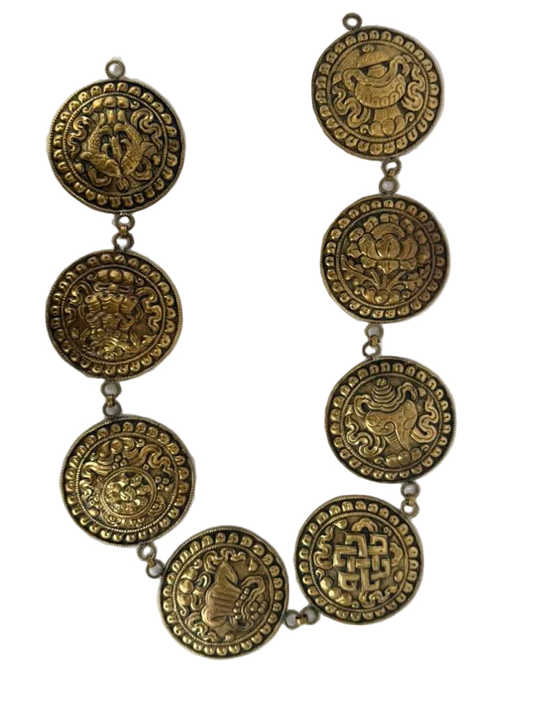 Handmade Ashtamangal Brass Wall Hanging