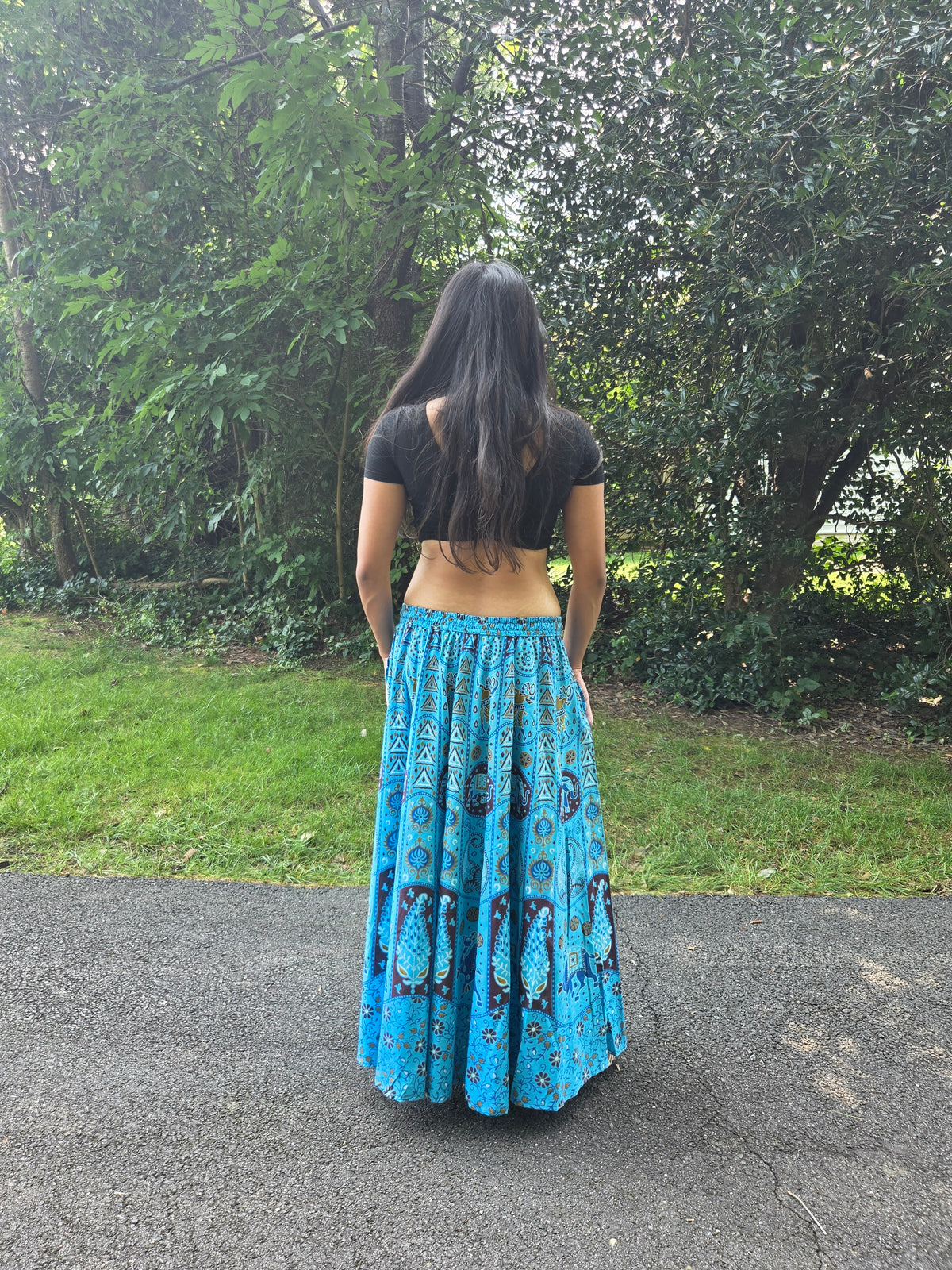 Bohemian Print Maxi Skirt