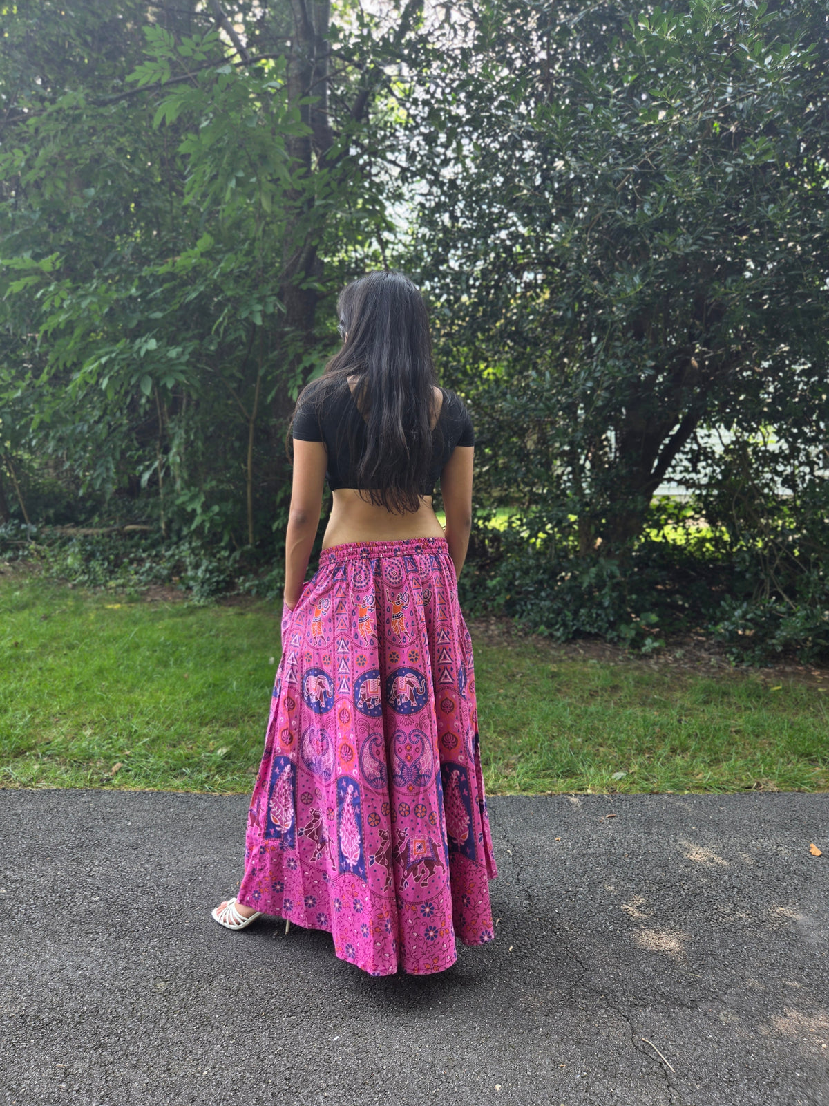Bohemian Print Maxi Skirt
