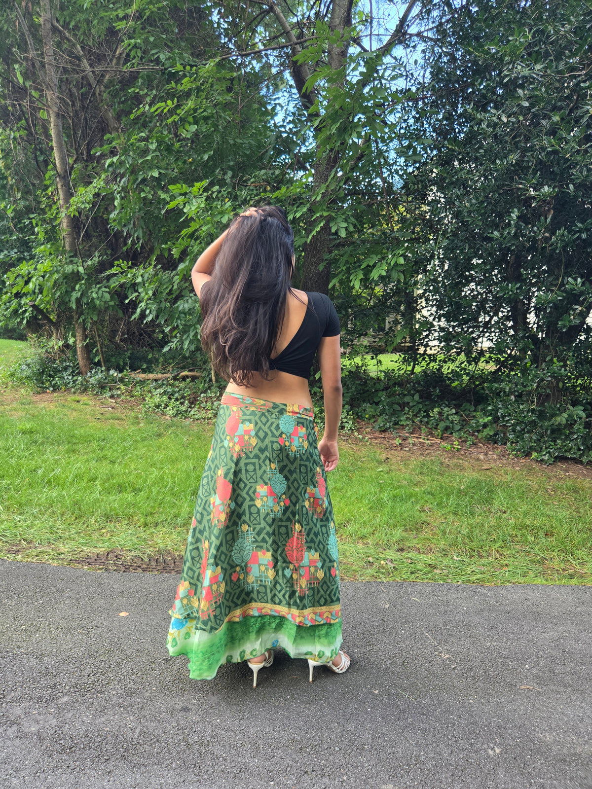 Wildflower Reversible Saree Silk Wrap