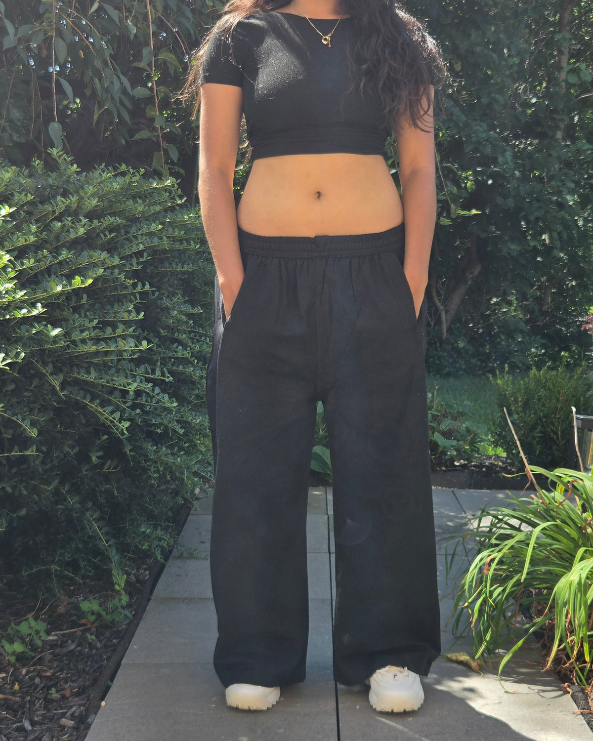 Relaxed Wide-Leg Cotton Pants