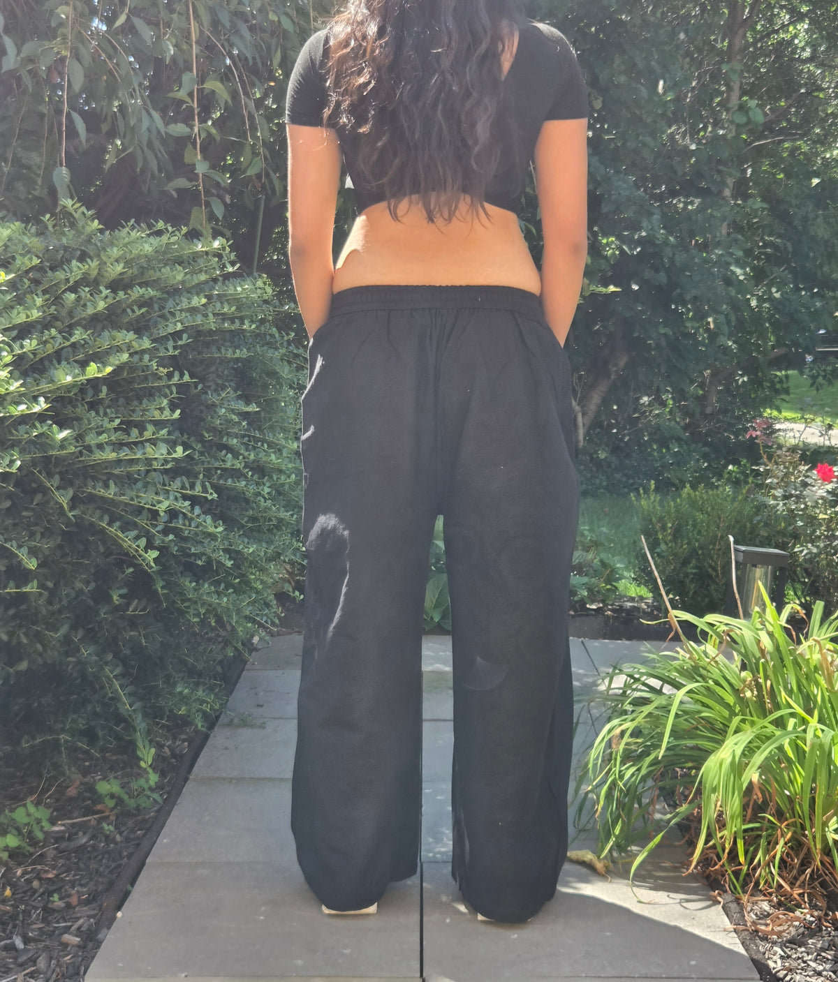 Relaxed Wide-Leg Cotton Pants