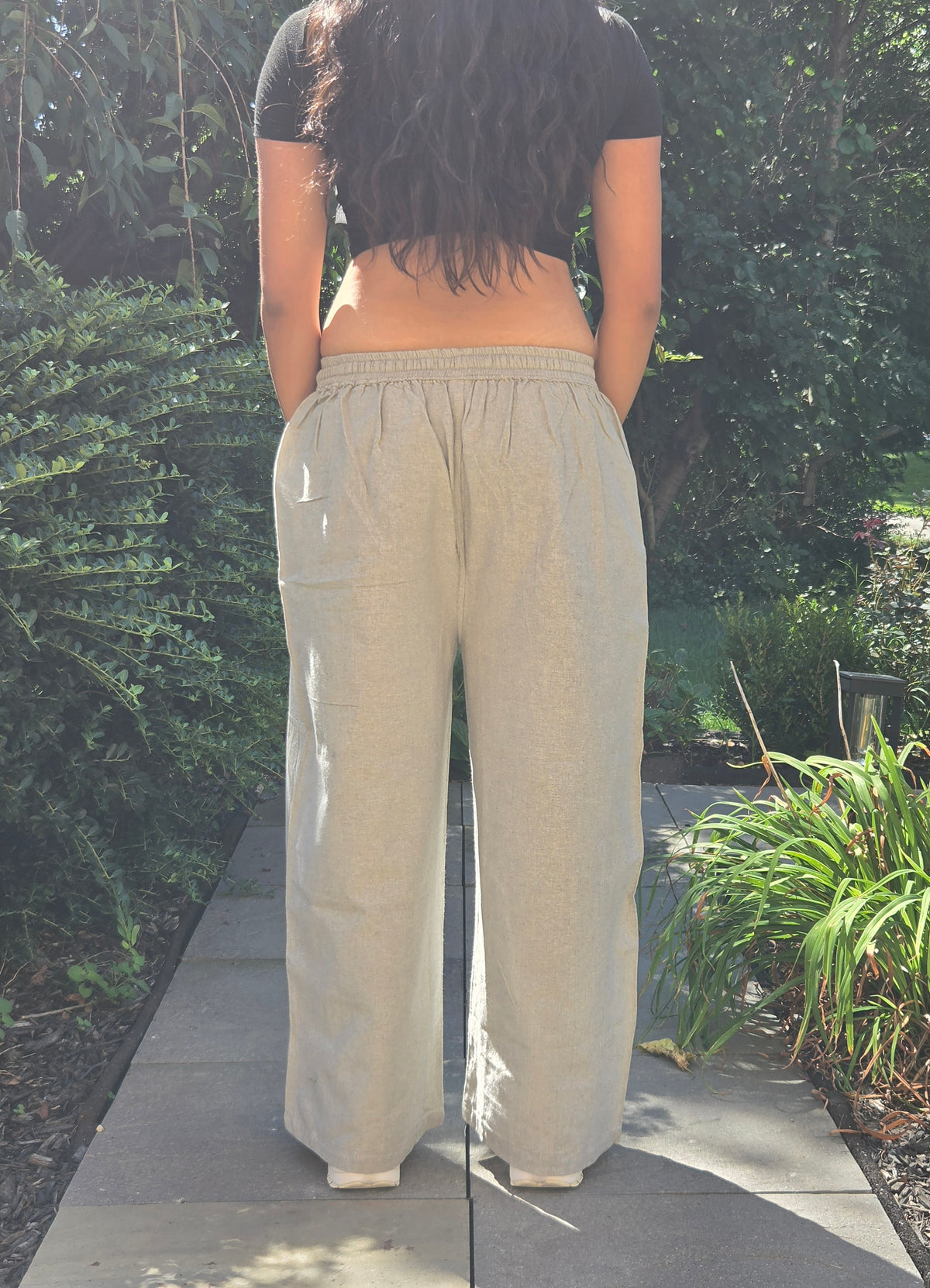 Relaxed Wide-Leg Cotton Pants