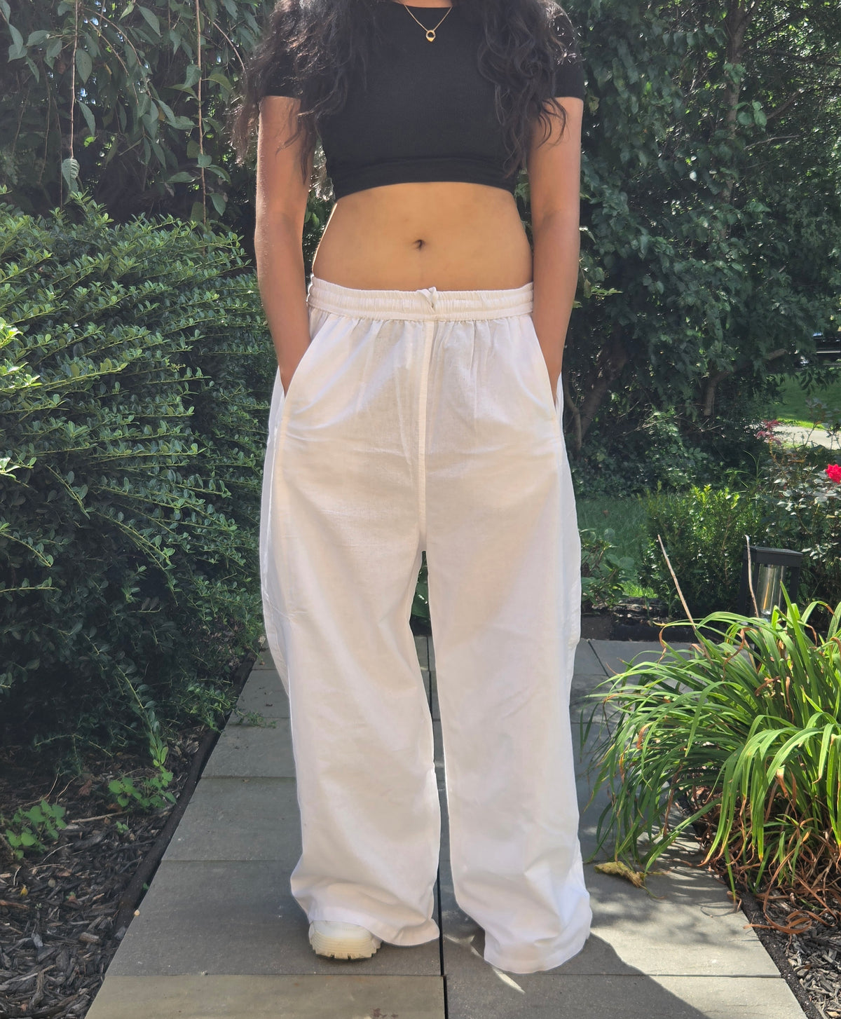 Relaxed Wide-Leg Cotton Pants