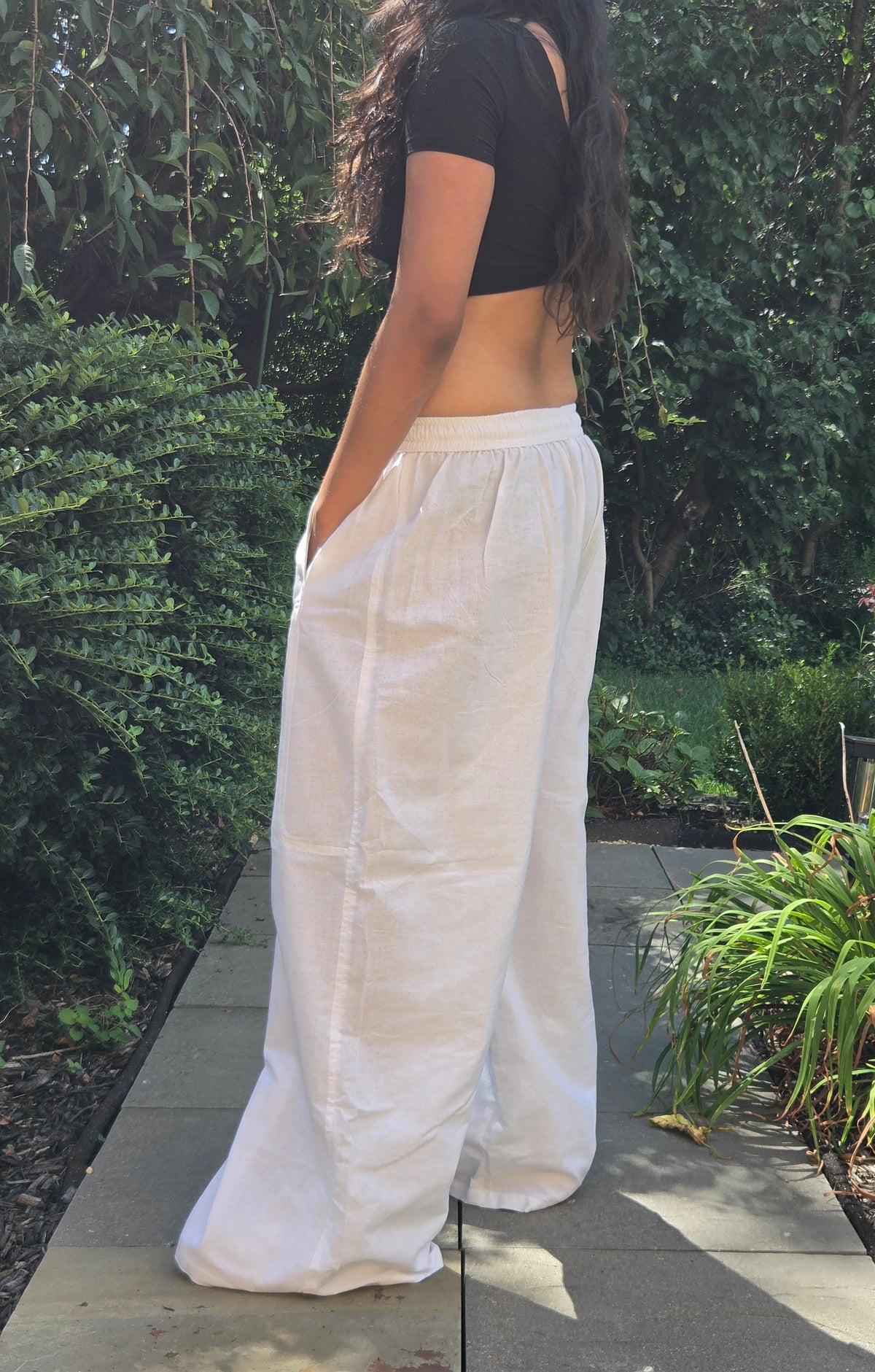 Relaxed Wide-Leg Cotton Pants