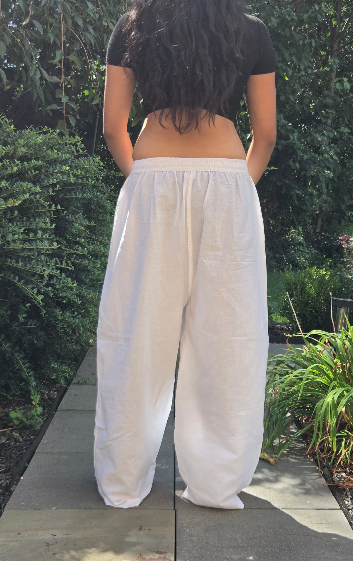 Relaxed Wide-Leg Cotton Pants