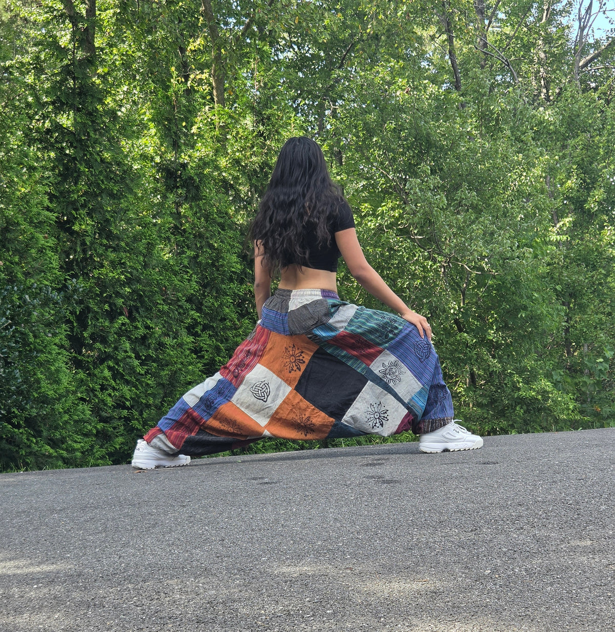 Boho Patchwork Harem Pants – Unisex