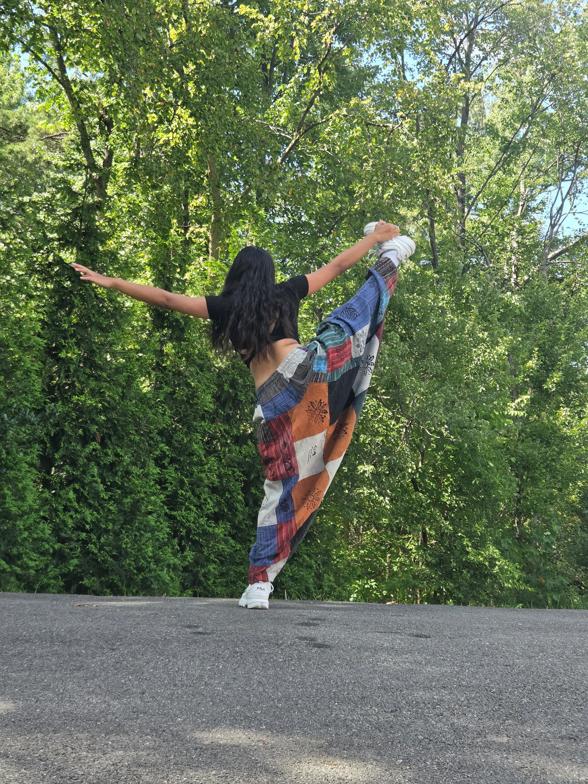 Boho Patchwork Harem Pants – Unisex
