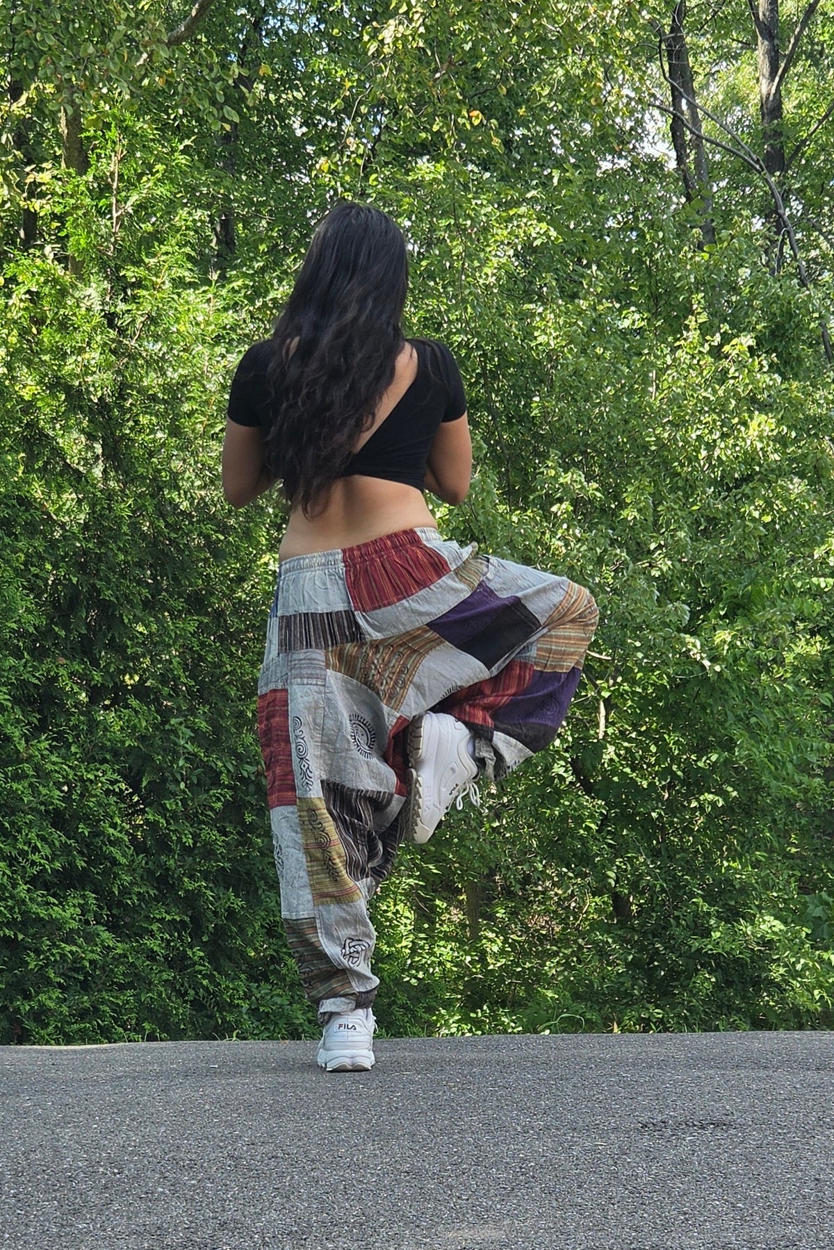 Boho Patchwork Harem Pants – Unisex