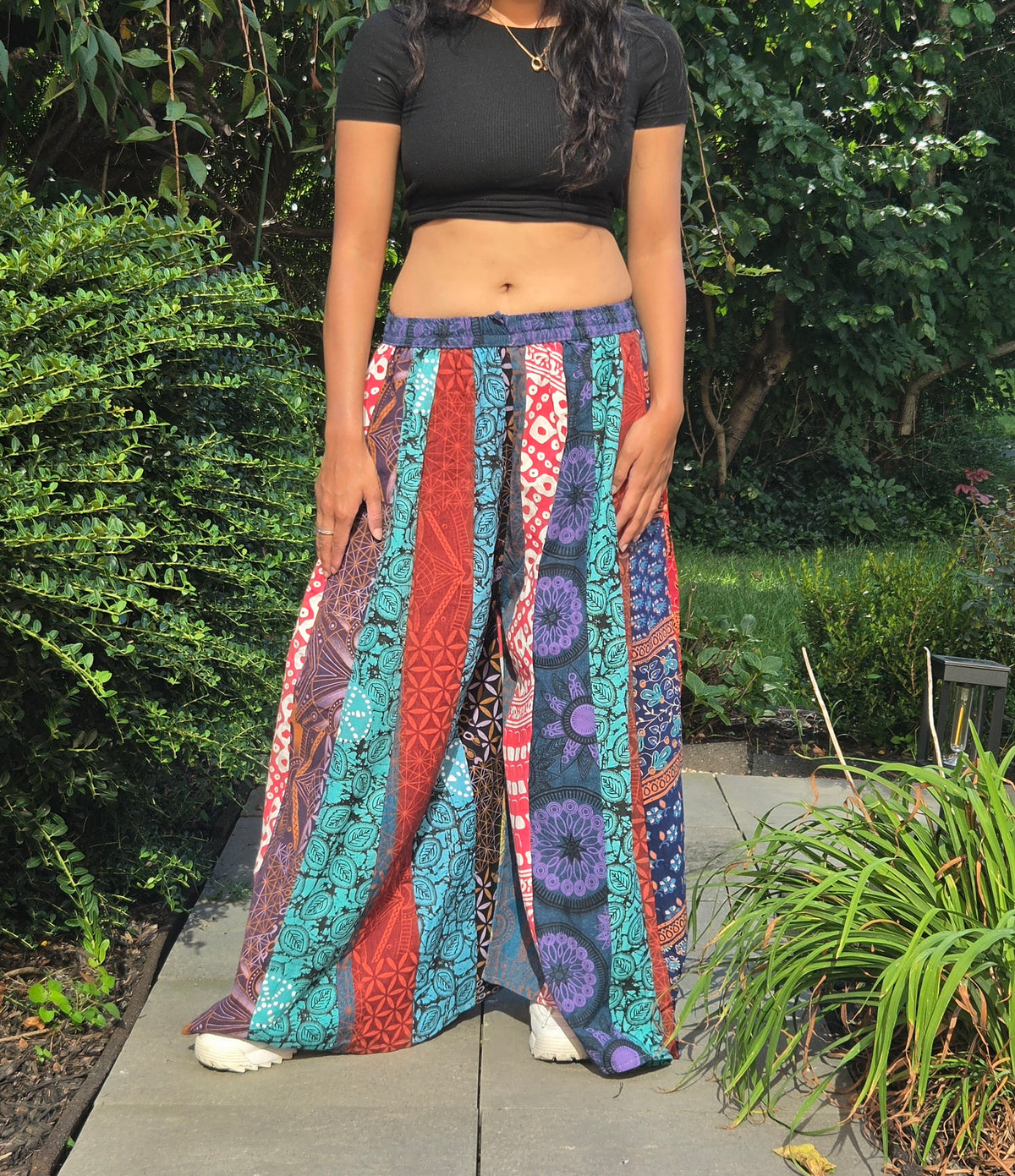 Boho Wide-Leg Palazzo Pants