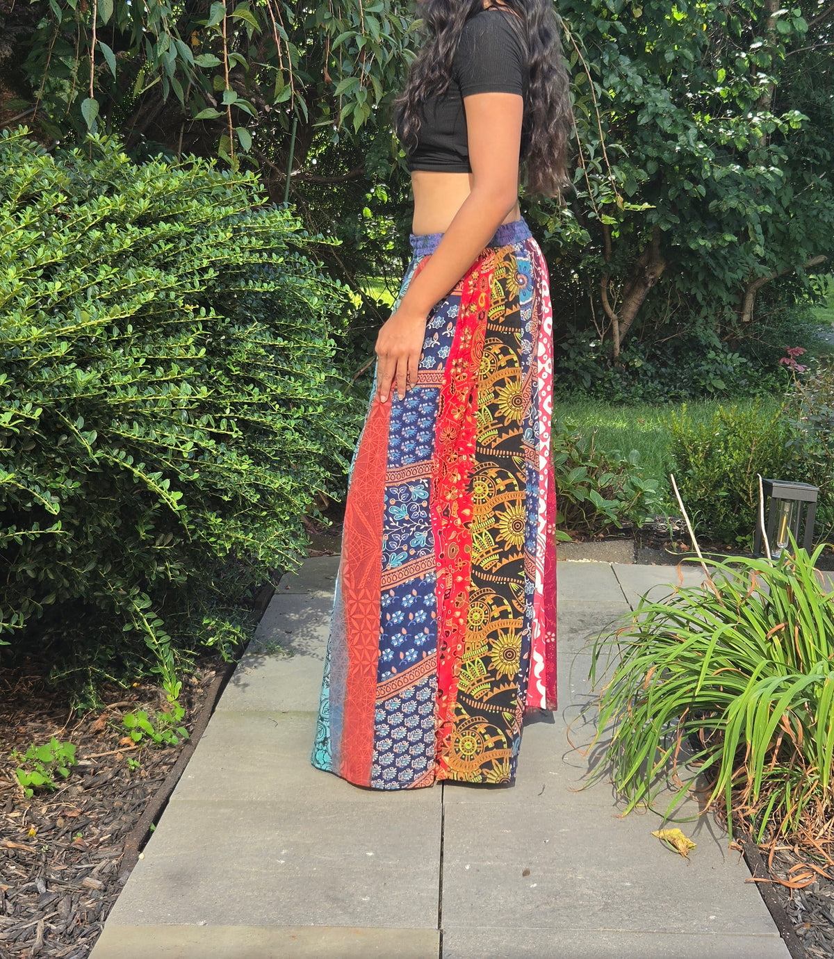 Boho Wide-Leg Palazzo Pants