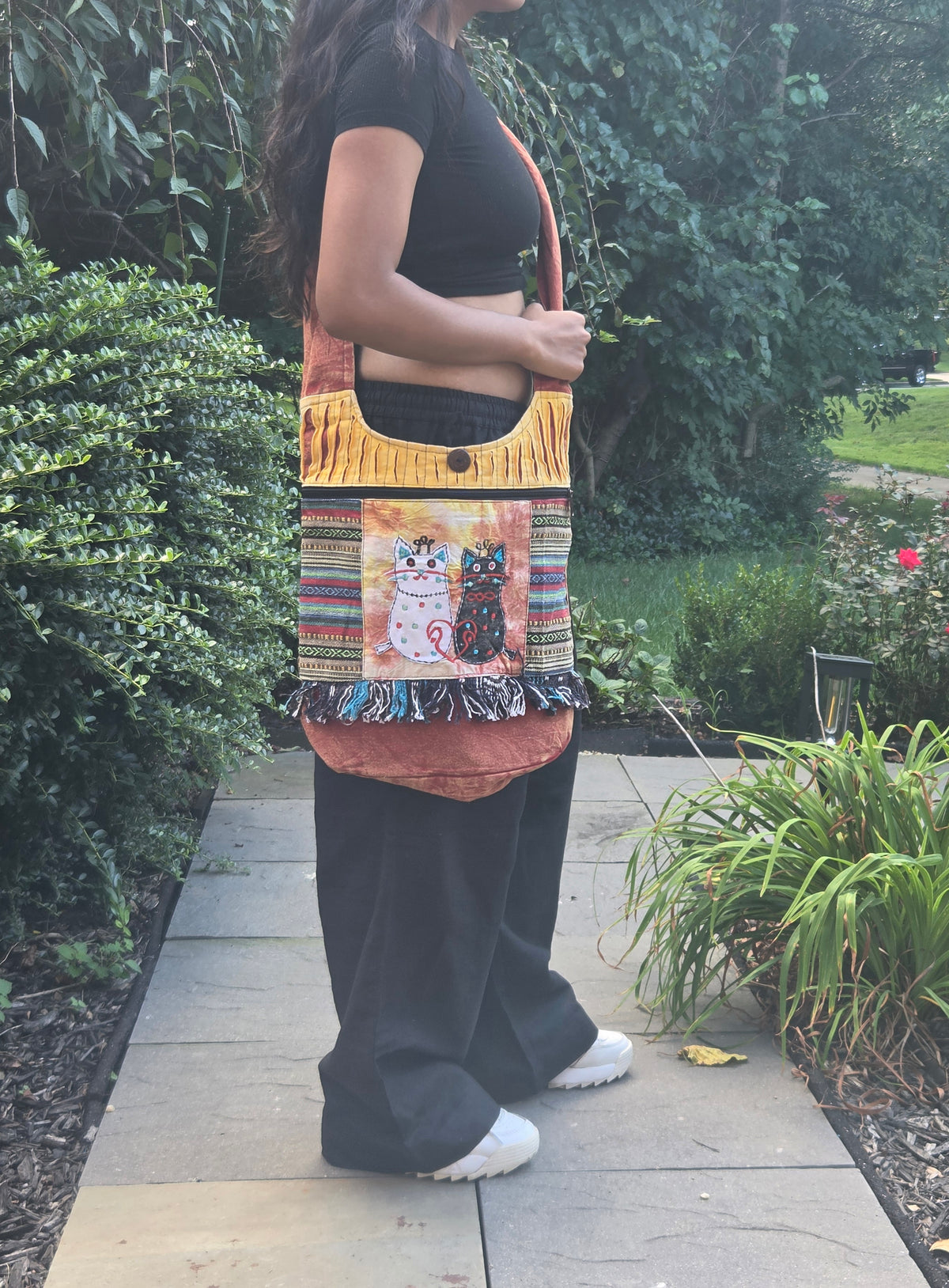 Boho Patchwork Cotton Bag