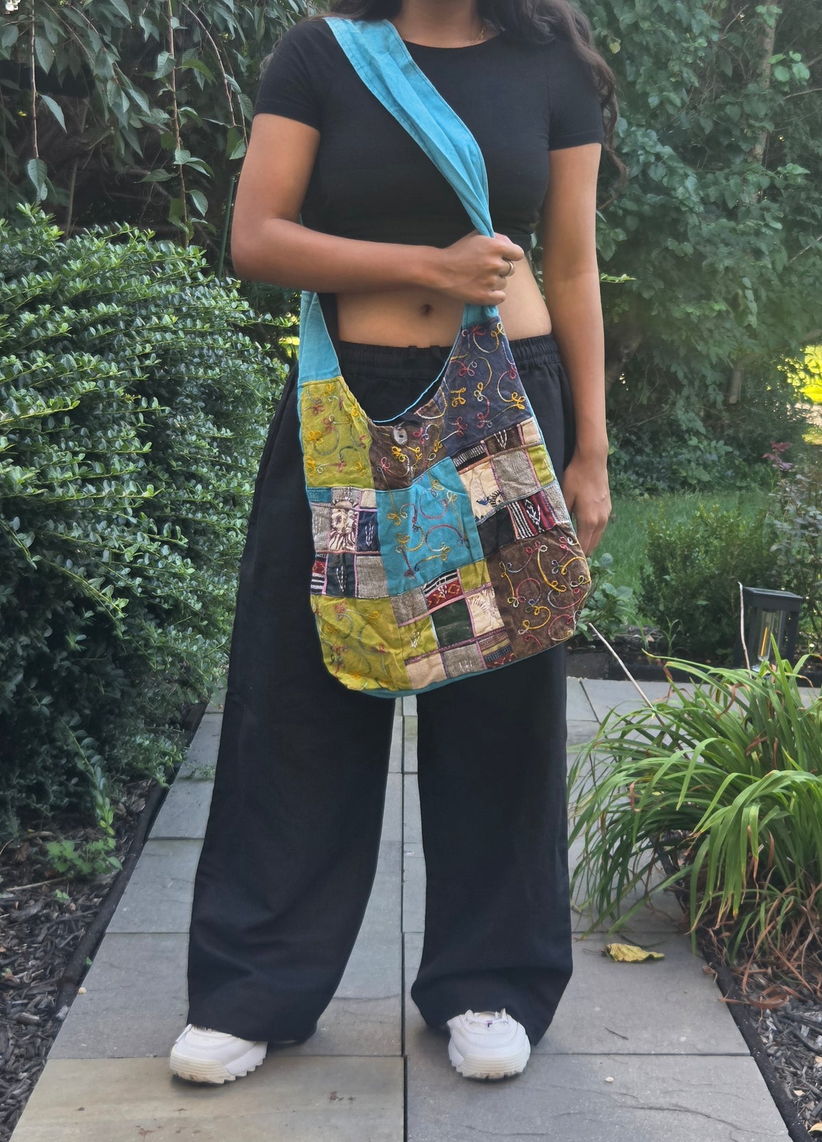 Boho Patchwork Cotton Bag