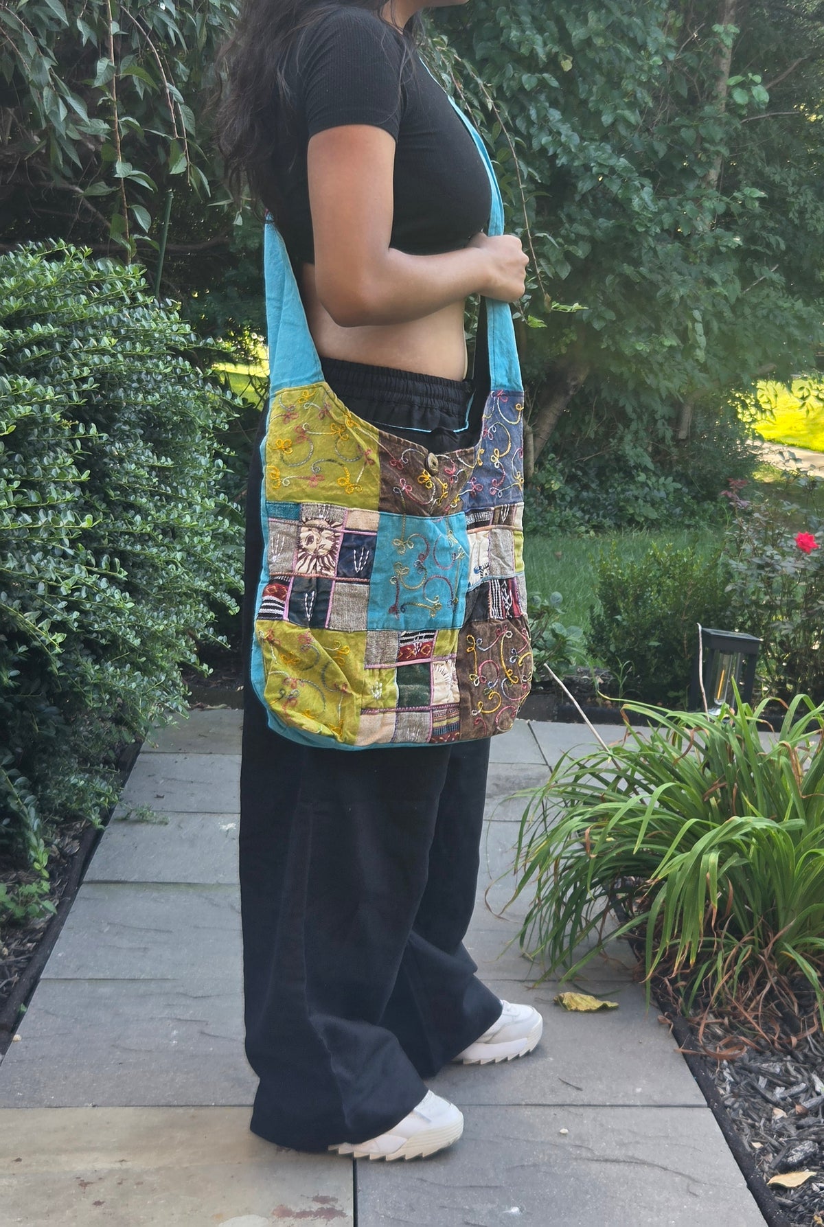 Boho Patchwork Cotton Bag