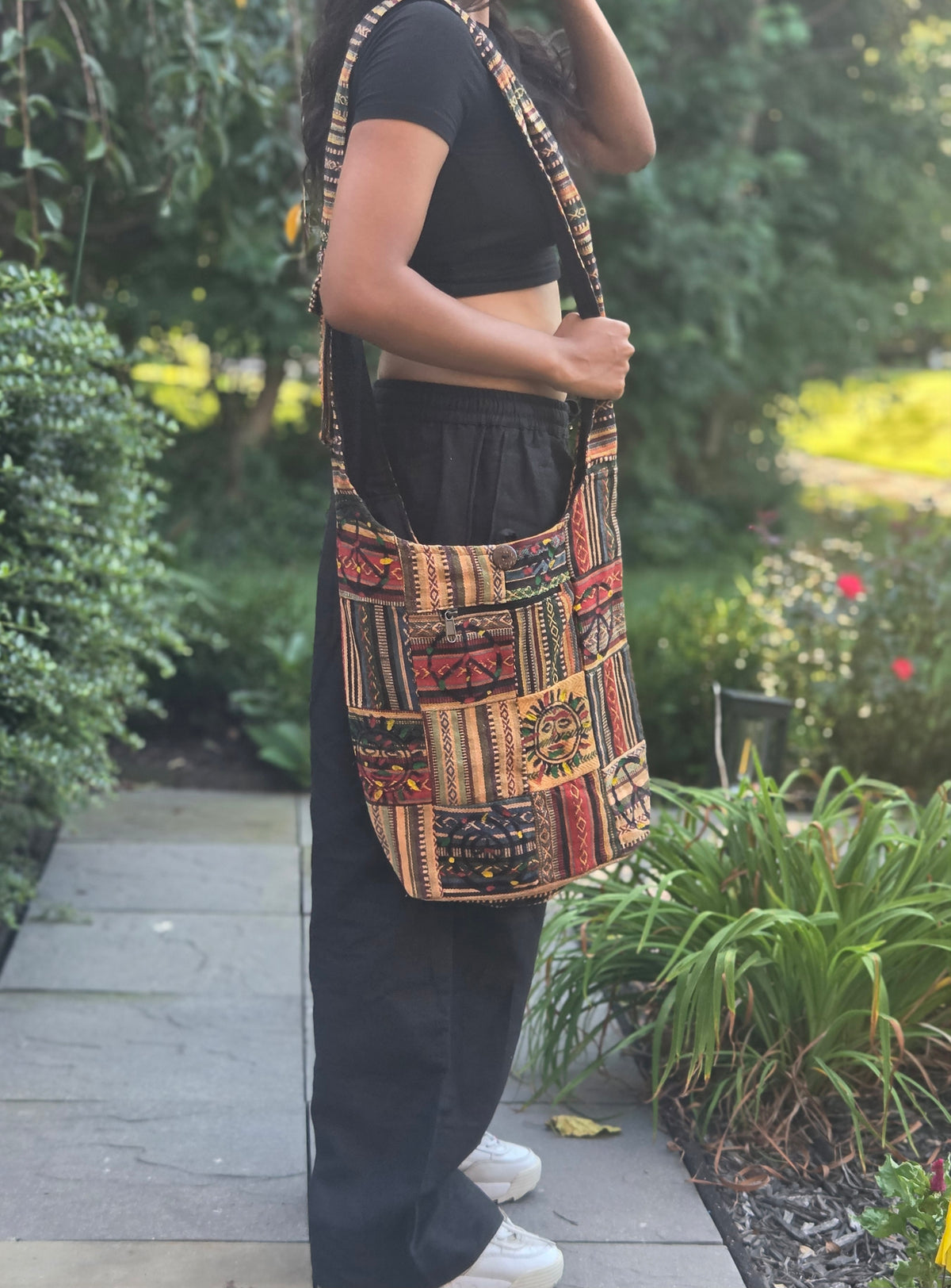 Boho Patchwork Cotton Bag