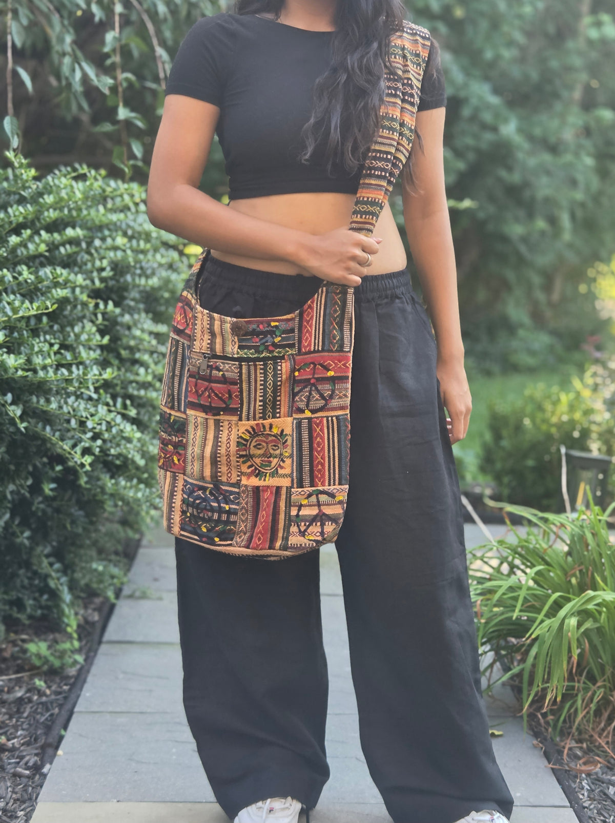 Boho Patchwork Cotton Bag