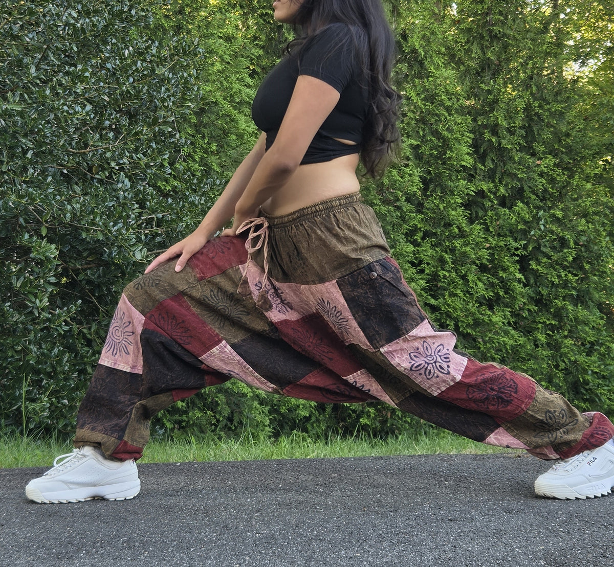 Boho Patchwork Harem Pants
