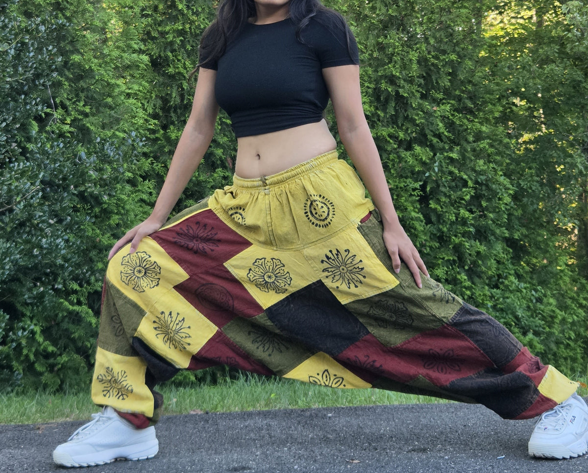Boho Patchwork Harem Pants