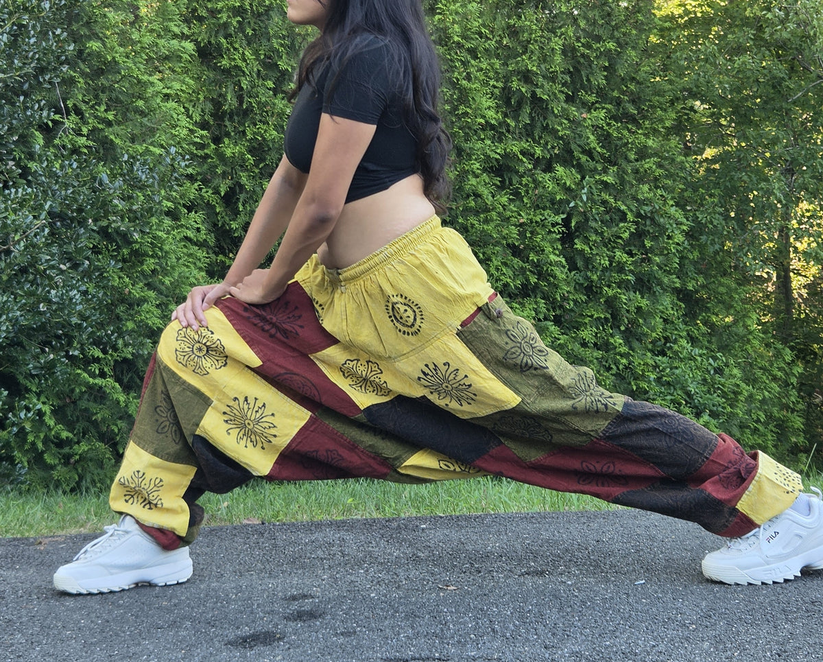 Boho Patchwork Harem Pants