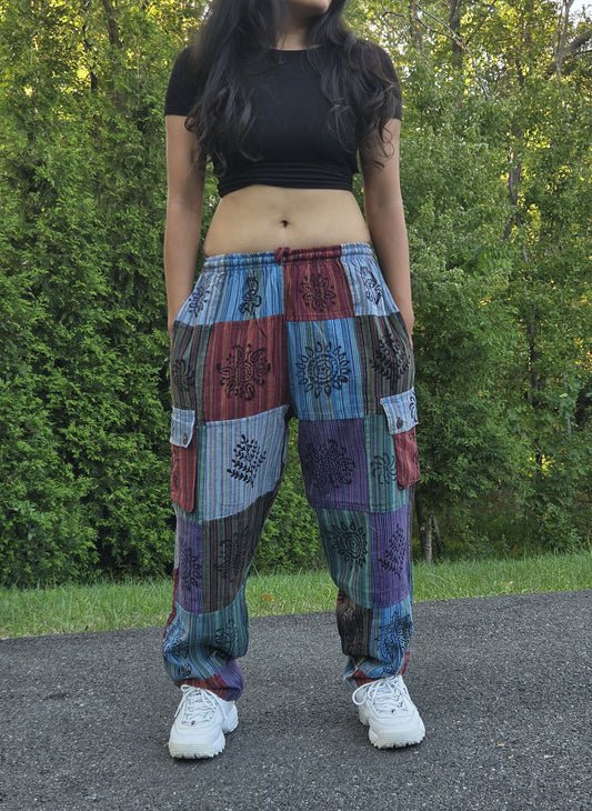 Mandala Patchwork Harem Pants