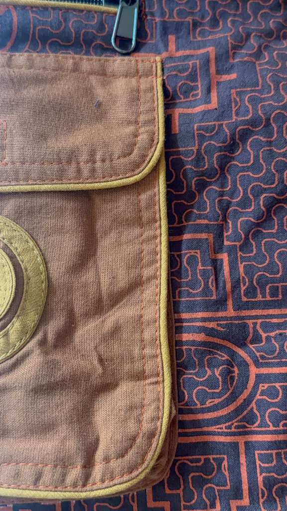Embroidered Cotton Cargo Harem Pants