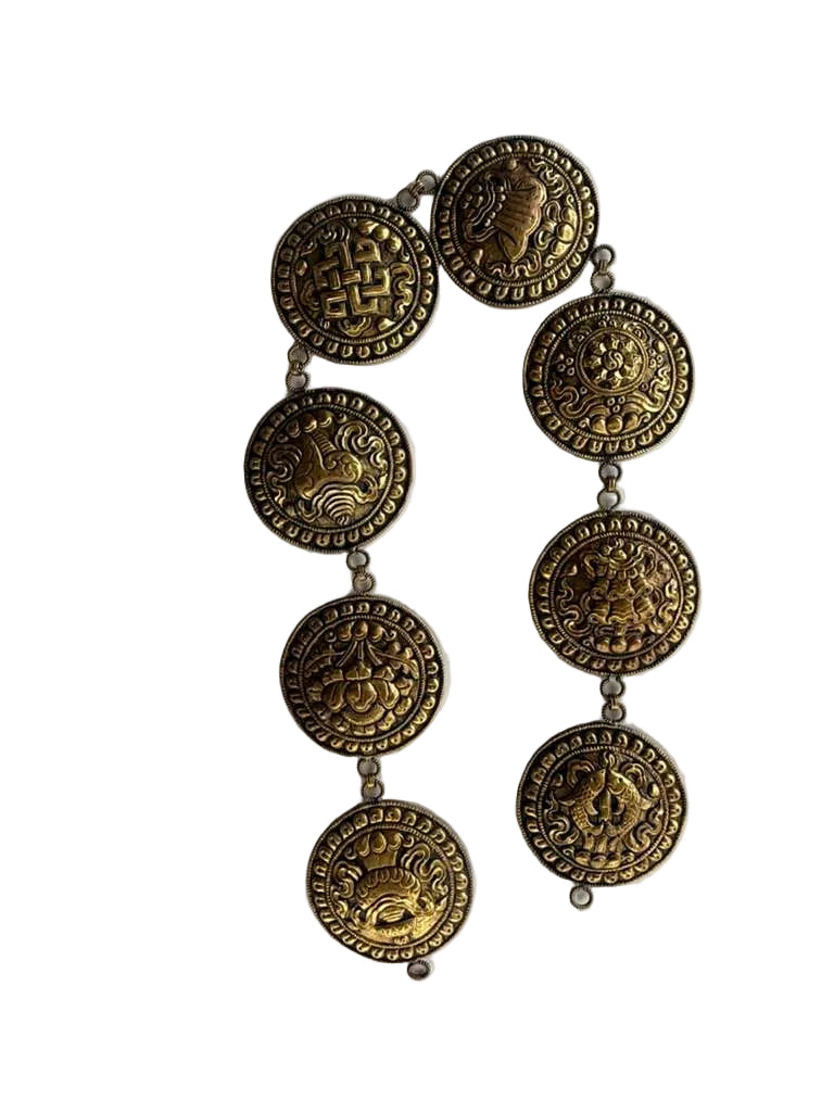 Handmade Ashtamangal Brass Wall Hanging