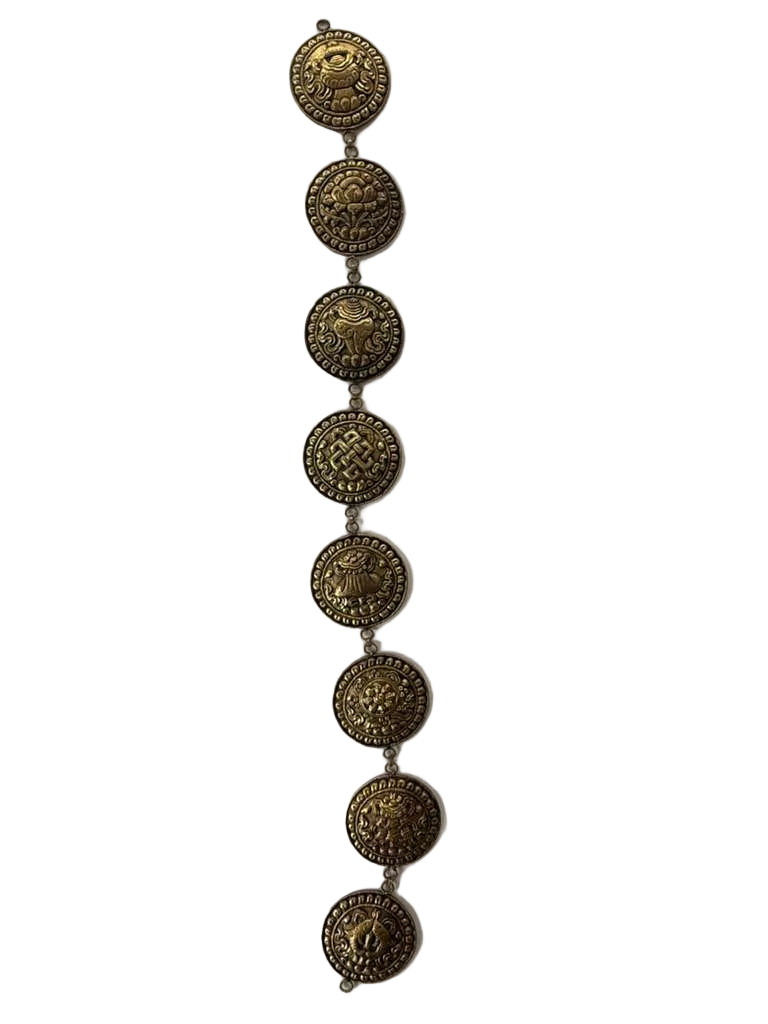 Handmade Ashtamangal Brass Wall Hanging
