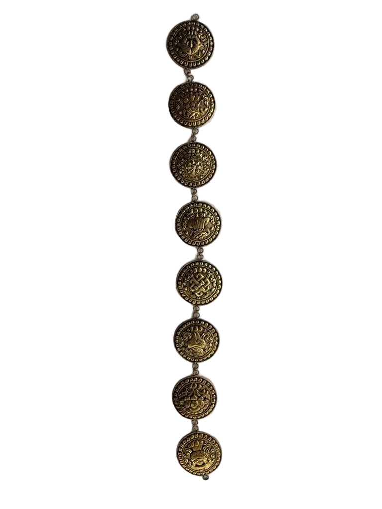 Handmade Ashtamangal Brass Wall Hanging
