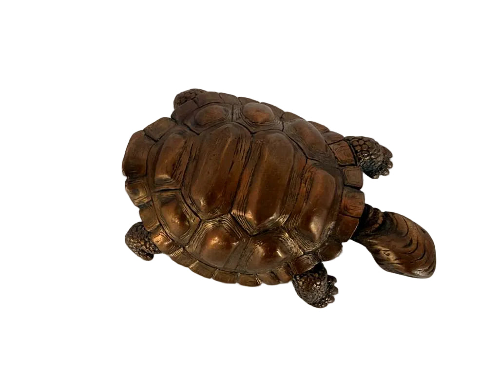 Antique Copper Turtle Sculpture