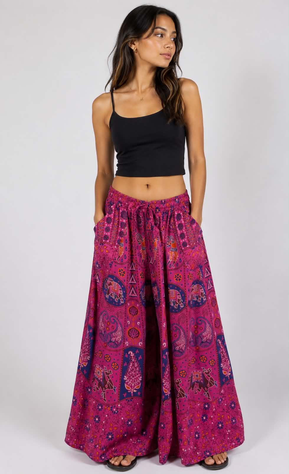Bohemian Print Maxi Skirt