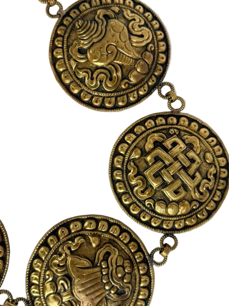 Handmade Ashtamangal Brass Wall Hanging