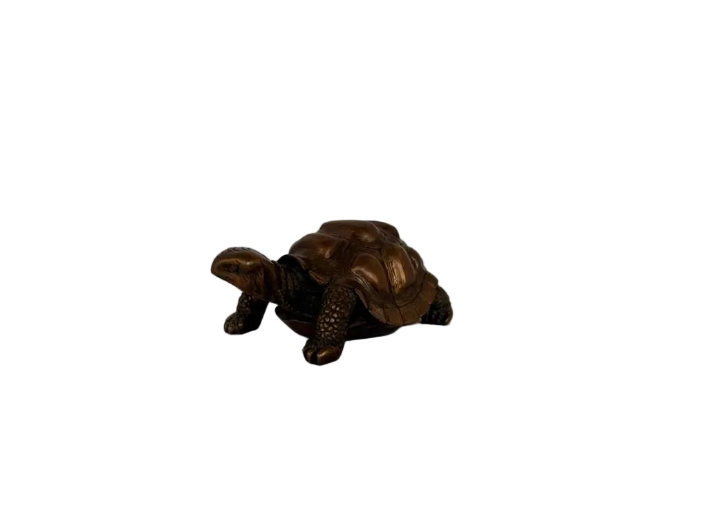 Antique Copper Turtle Sculpture