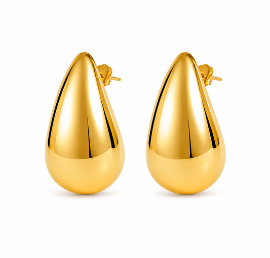 Gold Teardrop Earrings