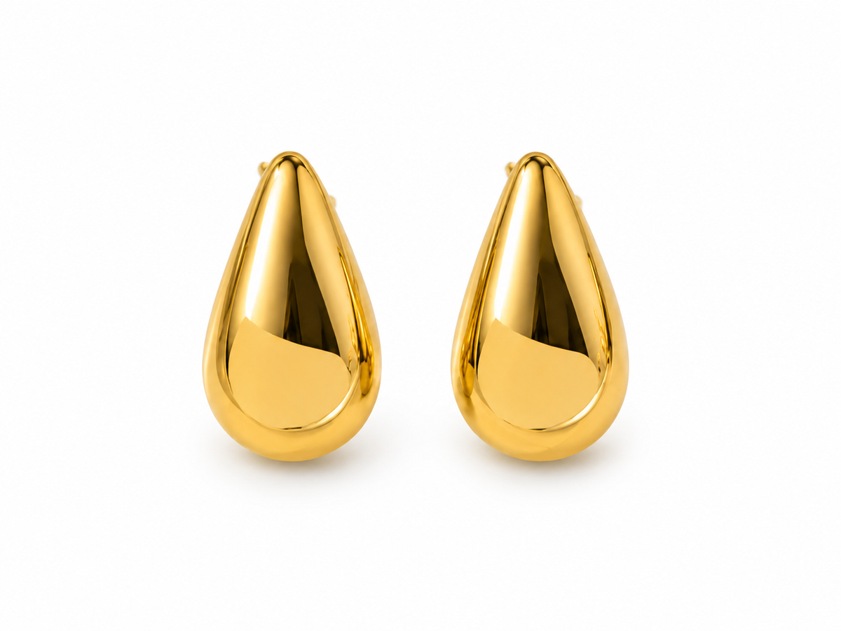 Gold Teardrop Earrings