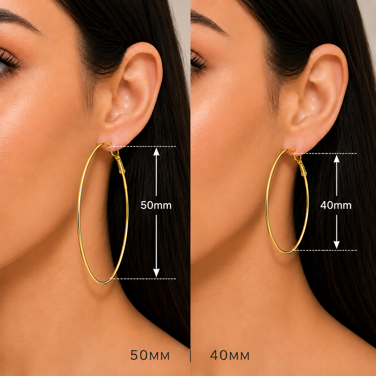 Stainless Steel Hoop Earring