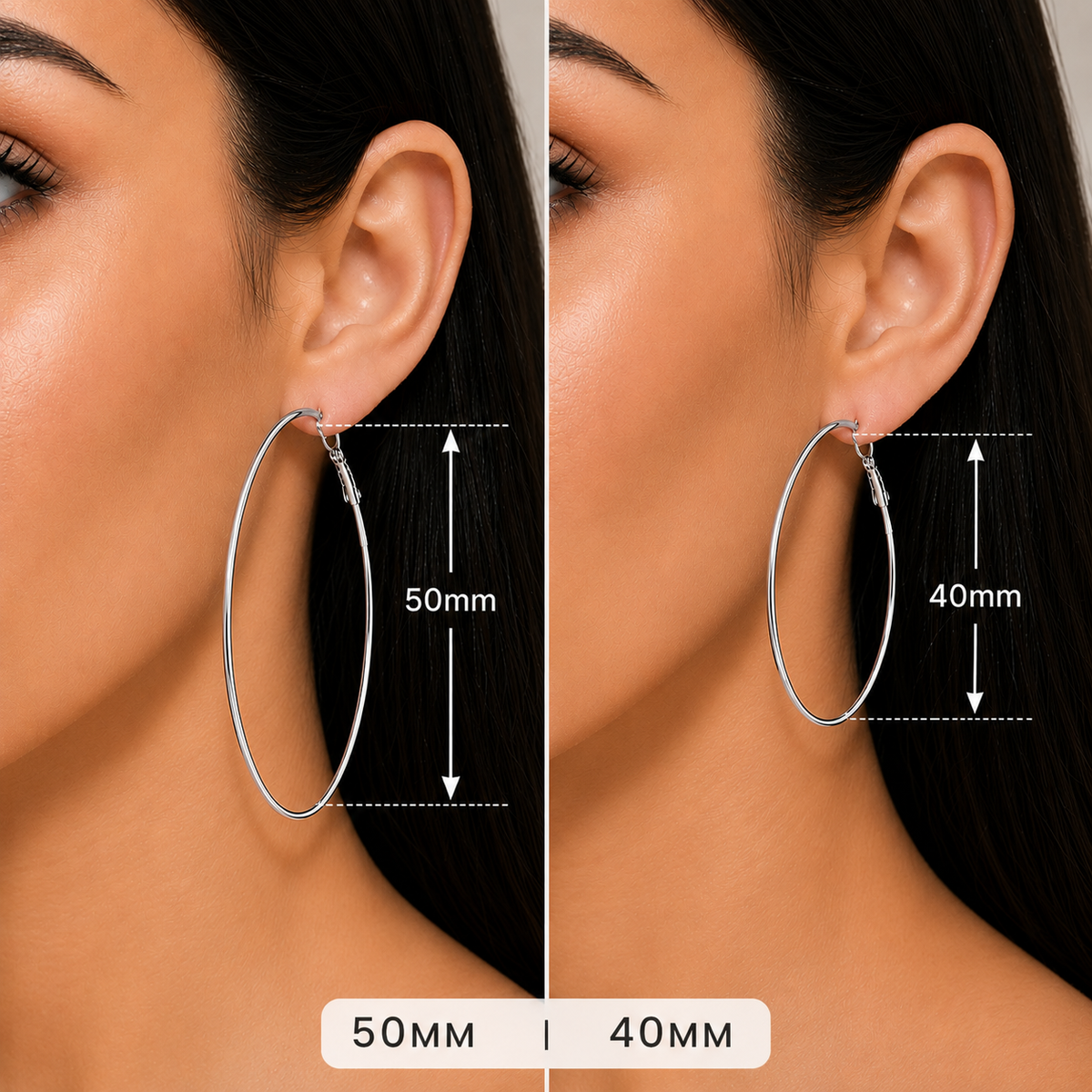 Stainless Steel Hoop Earring