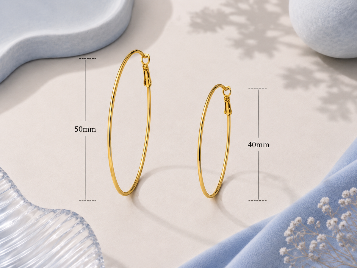 Stainless Steel Hoop Earring
