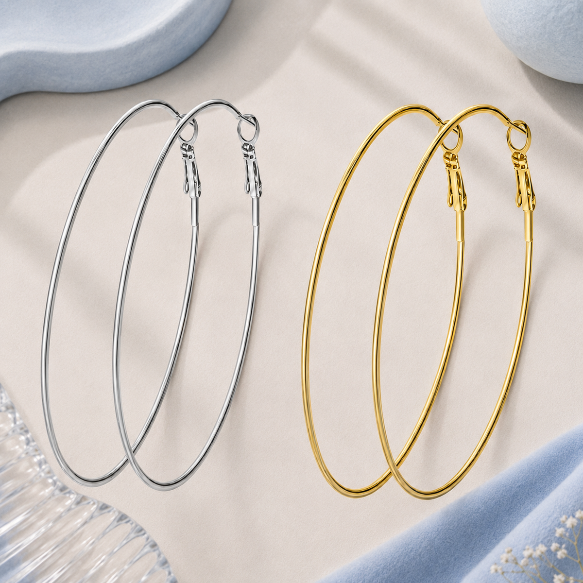 Stainless Steel Hoop Earring