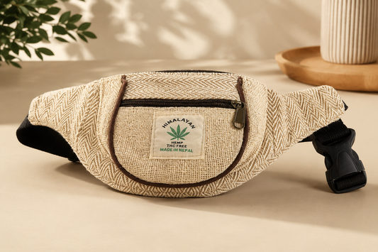 Himalayan Hemp THC Free Waist Cross Body Bag