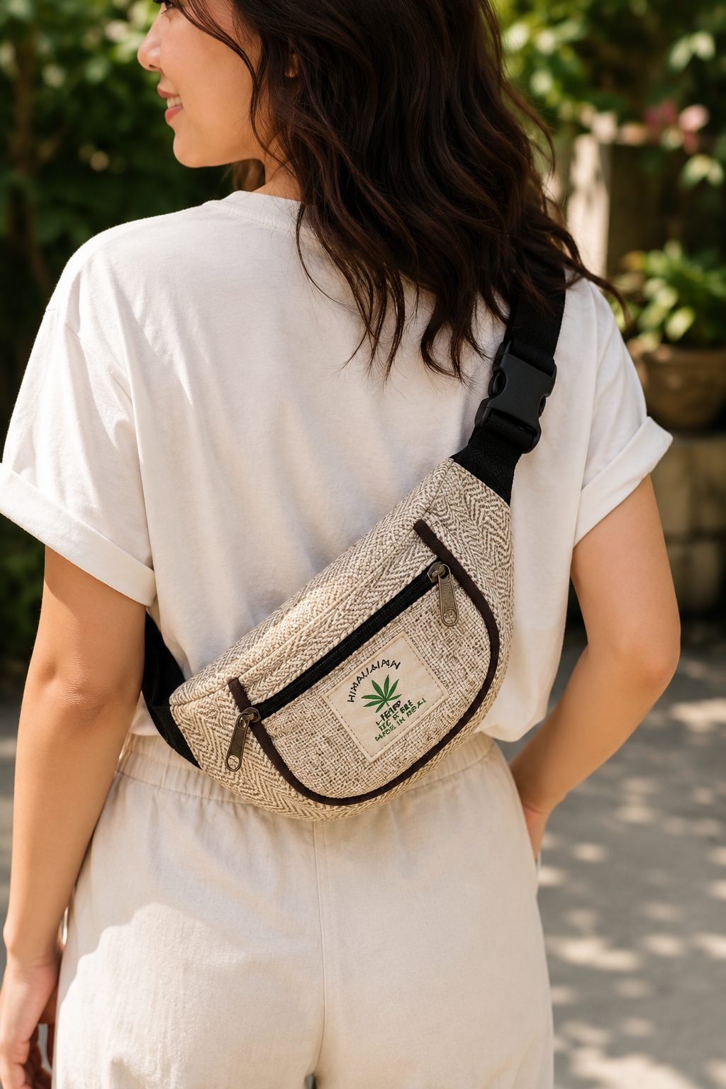 Himalayan Hemp THC Free Waist Cross Body Bag