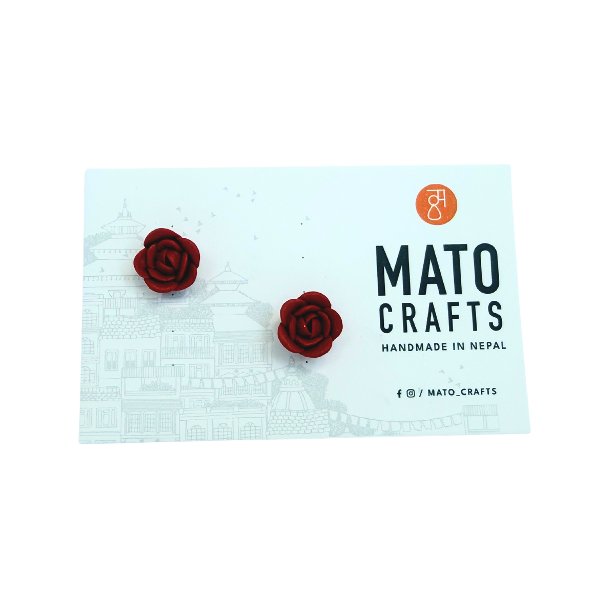 Rose Stud earings