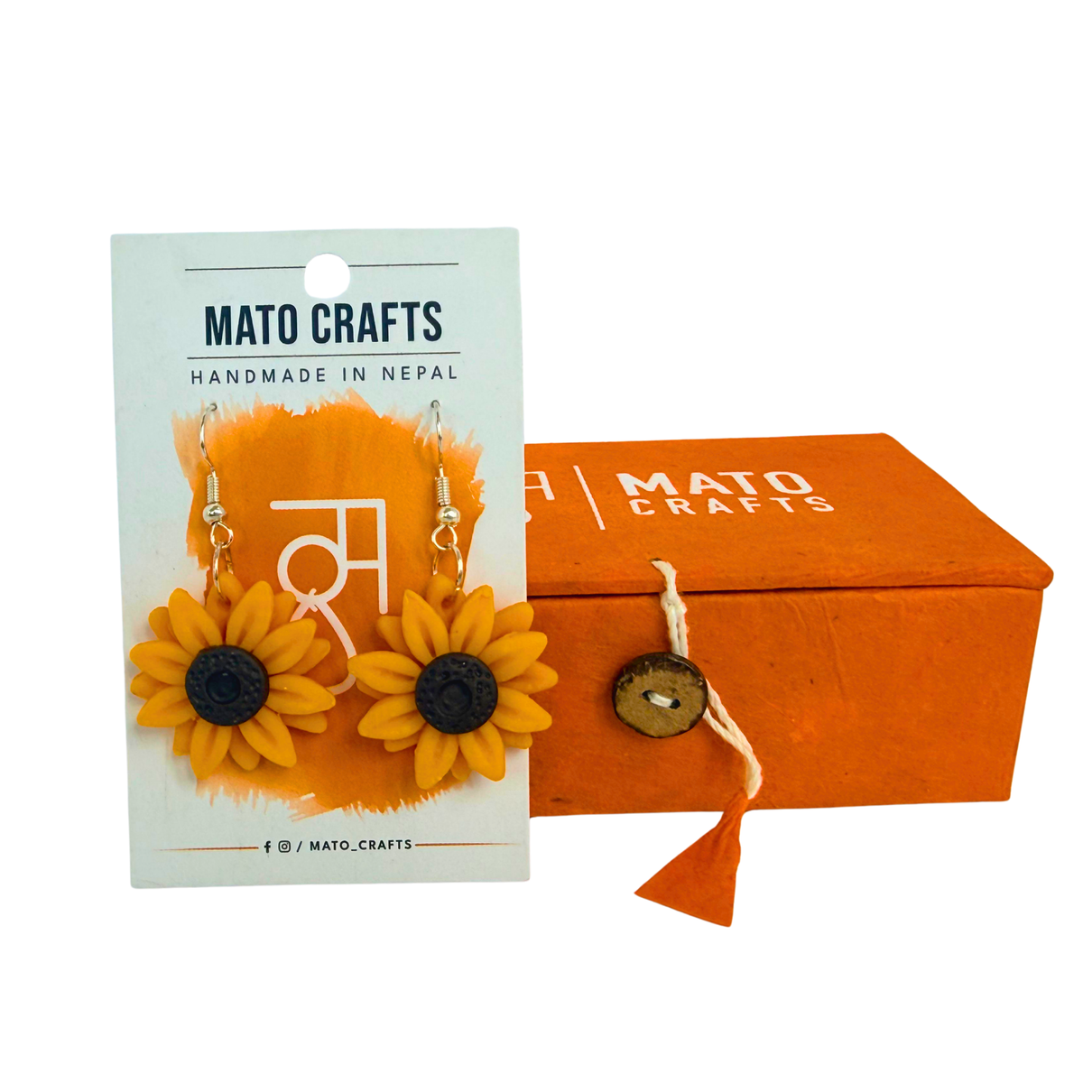 Sunflower Drop Earing