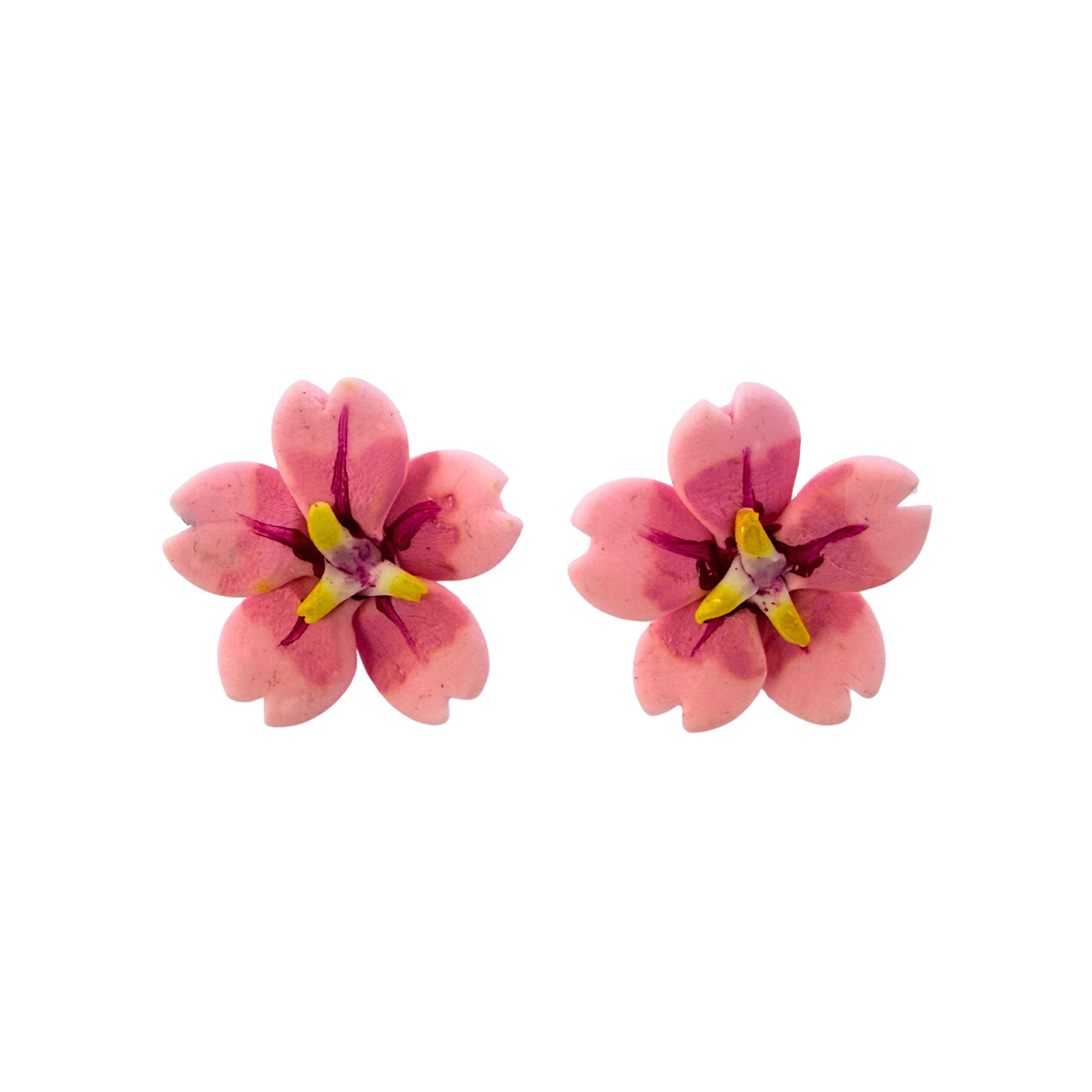 Pink Cherry Blossom  Stud Earings