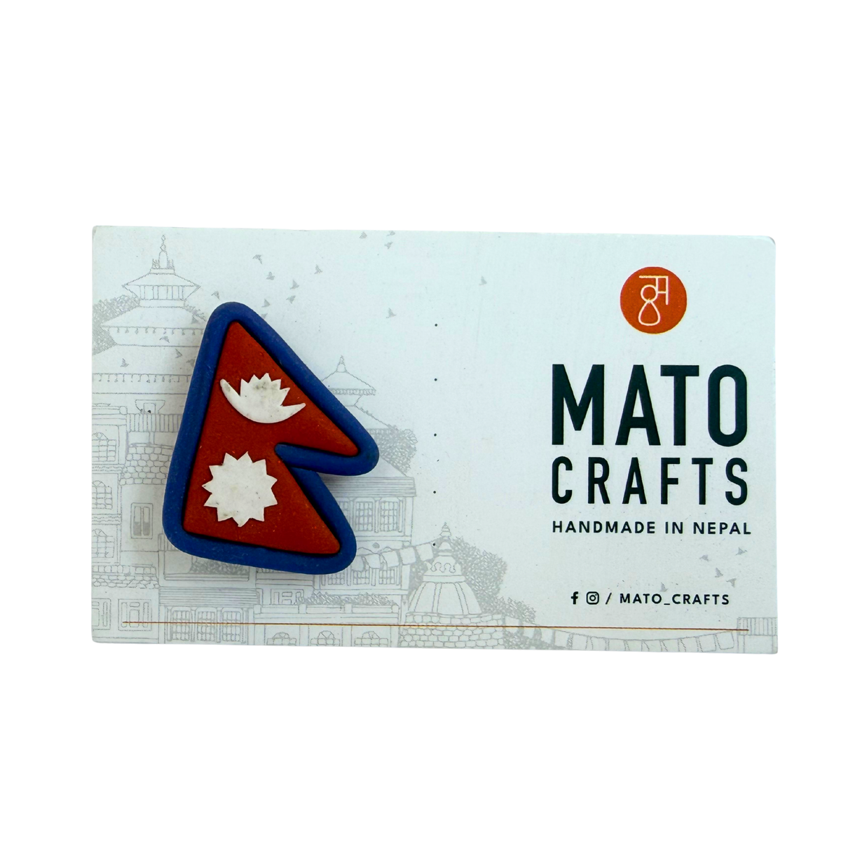 Handmade Clay Brooch