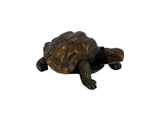 Antique Copper Turtle Sculpture
