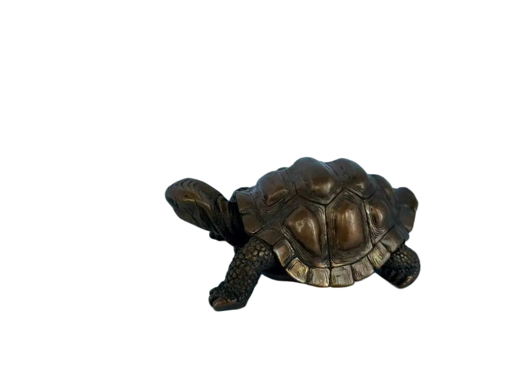 Antique Copper Turtle Sculpture
