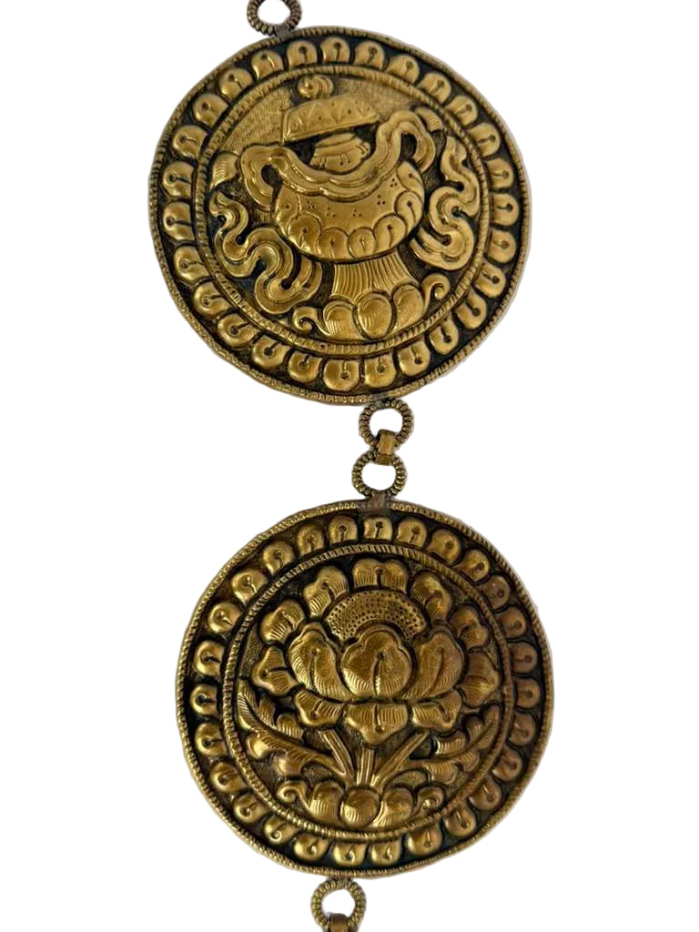 Handmade Ashtamangal Brass Wall Hanging